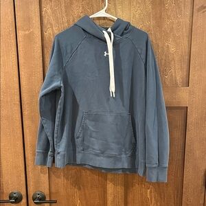 Under Armour Men's Slate Blue Crewneck Hoodie with White Drawcord